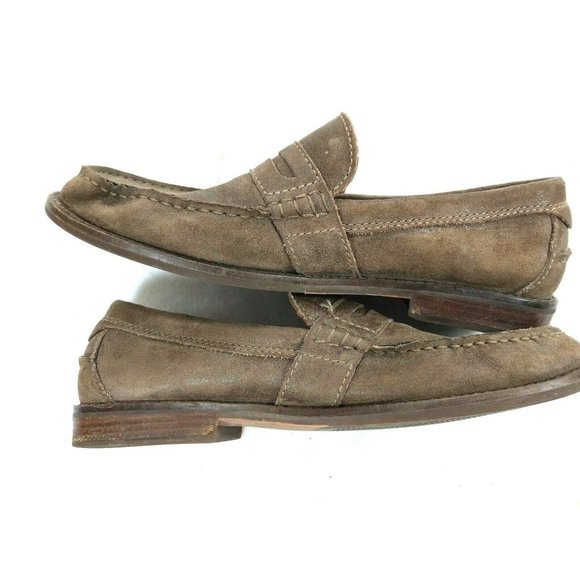 Clarks Nielsen Brown Nubuck Leather Penny 9.5 M main image 10